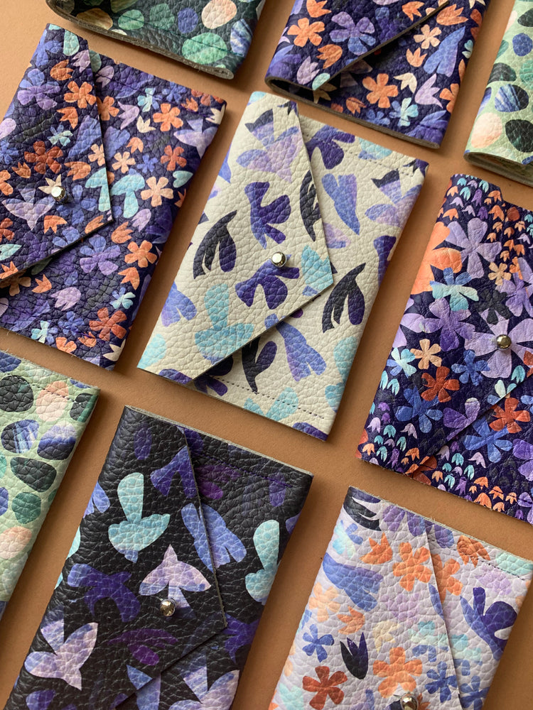 colourful patterned coin purses and wallets